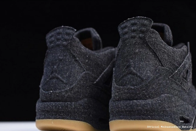 Official Maikesneakers Levi's x AO2571-001 Jordan 4 'black' Air 0629